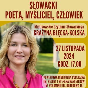 slowacki. poeta mysliciel czlowiek grazyna blecka kolska slowacki. poeta mysliciel czlowiek grazyna blecka kolska