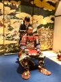 Samuraj Masanori Ogawa Soke, uczestnik Dni Kultury Japońskiej w Powiatowej Bibliotece Publicznej w Wołominie w pięknym stroju tradycyjnym., 